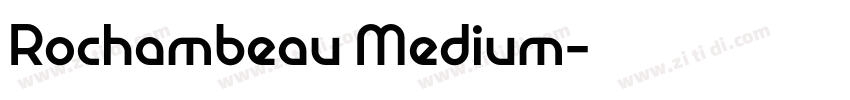 Rochambeau Medium字体转换